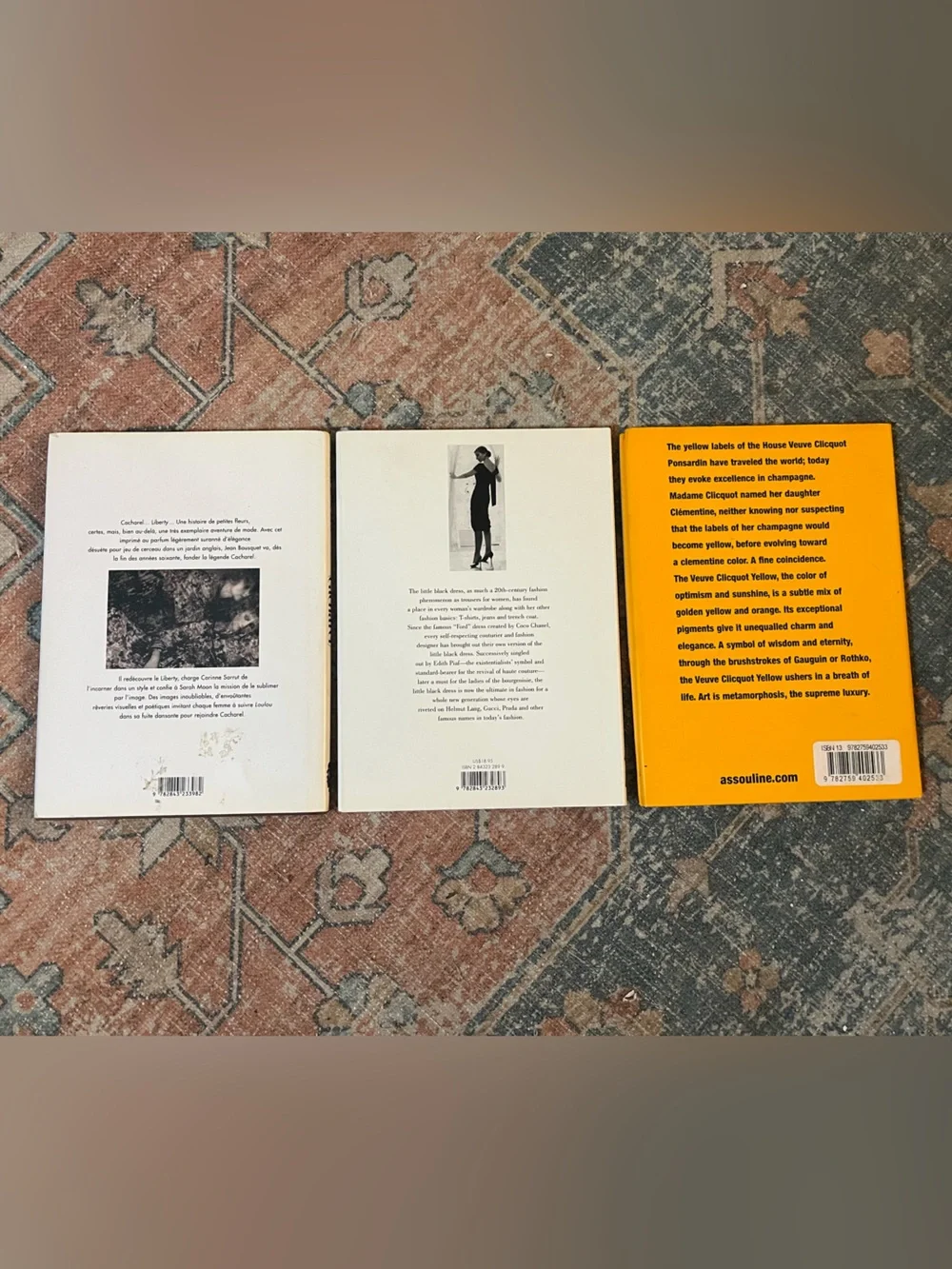 📚ASSOULINE Set of 3 Coffee Table Books Little Black Dress Cacharel Vueve